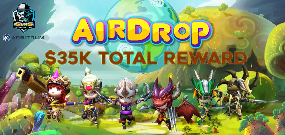 🔥 #AIRDROP ALERT 🔥 

Join now to get huge $AGUN prizes. 

➡️ Join: giv.gg/2Iwqgn

🏆 Rewards: 1,000,000,000 $AGUN ($35,000) for 1000 winners
👑 Top 20 referrers share 3 ETH ($5,000)

⏰ 24 Feb - 2 Mar

#ArbiGuns #Arbitrum #Airdrop  #Arbitrumairdrop  #AirbitrumGiveaway