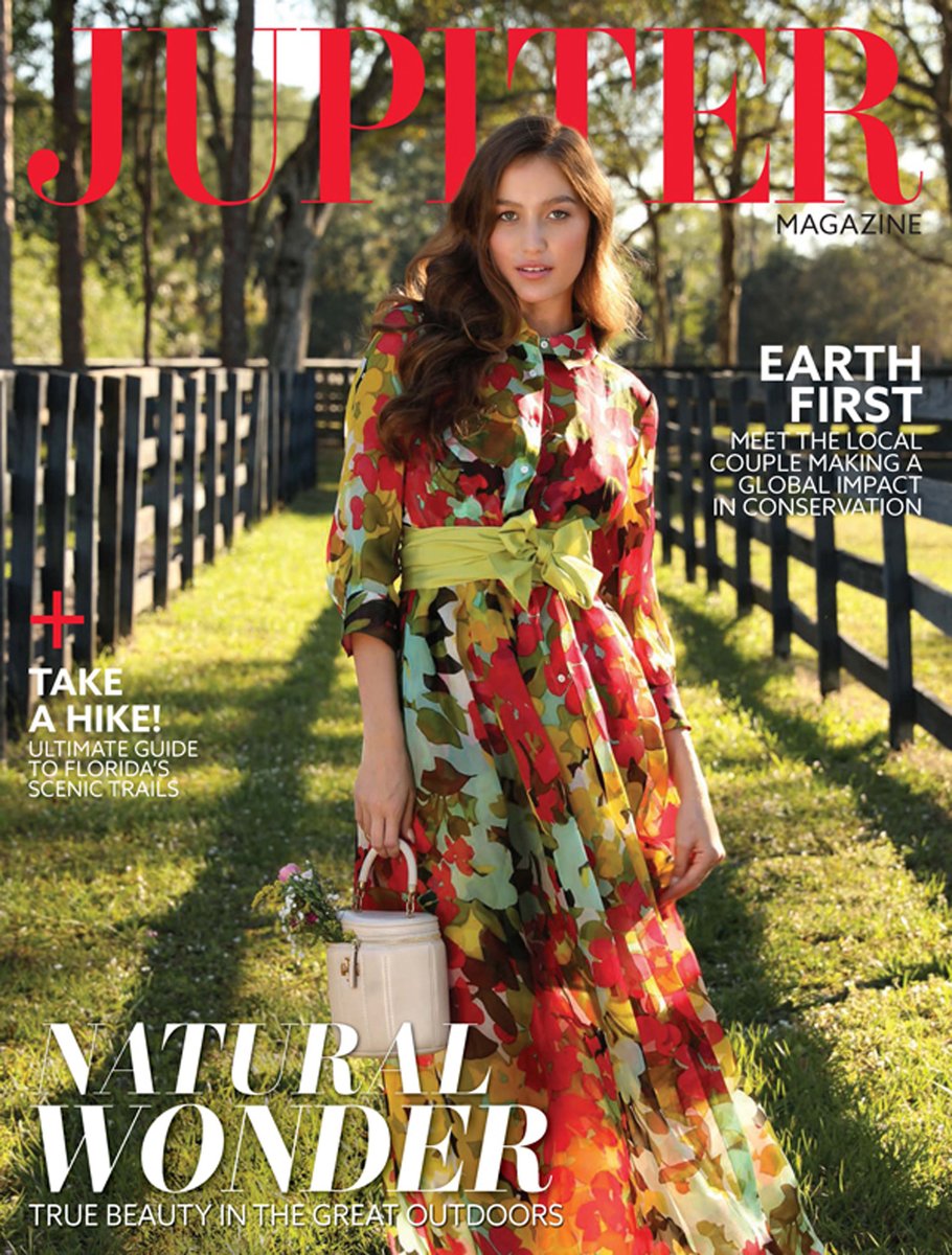 JupiterMagazine's tweet image. From our area's best hikes, to meeting the local players in conservation and flowing floral fashion, the March issue is a guide to exploring the great outdoors. Cover shot by Helen Le Van on location at Lady Jean Ranch in Jupiter.