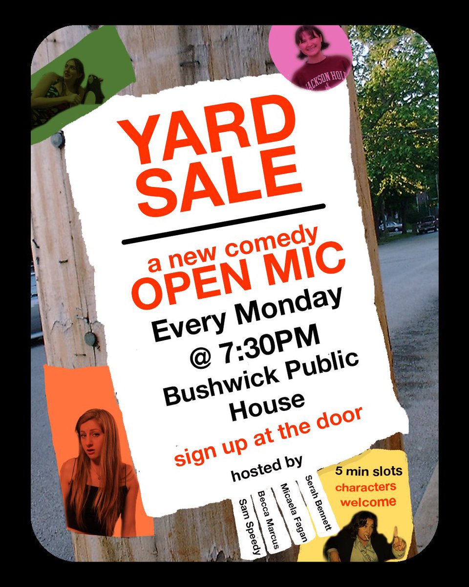 samsaspeedy's tweet photo. I’m hosting a new open mic with friends @ Bushwick Public House on Mondays at 7:30 PM ❤️‍🔥 last week’s topics included: realizing you’re not a genius, intergenerational cruise trauma, coming out to your dad at Pine Box Rock Shop + more!! https://t.co/HoKFglJfef
