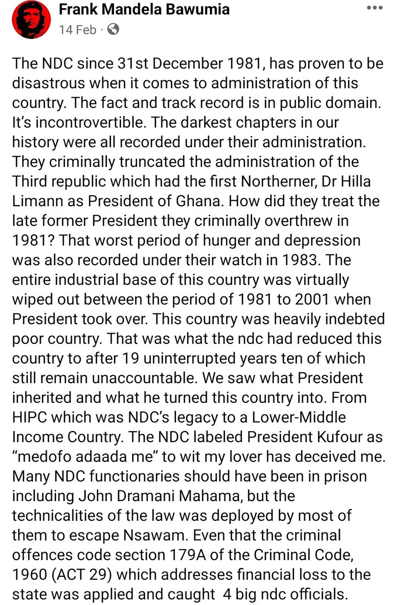 GhanaPoliticalU's tweet photo. The Ghana's worst years have always been under NDC. NDC looted this nation and sold all Nkrumah's factories under the divestiture policy.
Nana Addo's #1D1F is the biggest industrialisation plan since independence.
NDC has zero policies. NDC is only focused on power. https://t.co/LclOKJPEw2