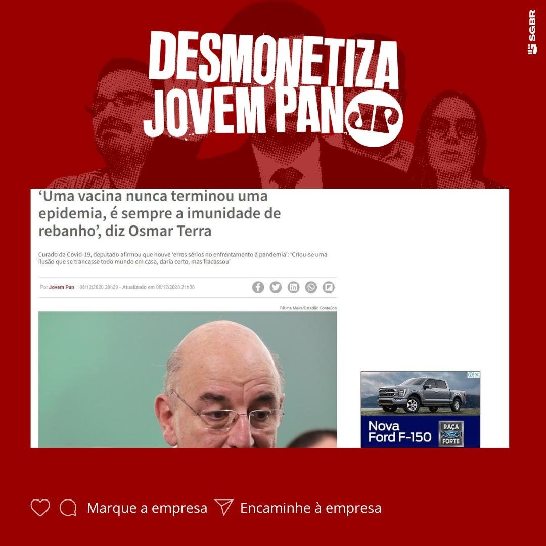 slpng_giants_pt's tweet photo. 🛻 Olá @FordBrasil, tudo bem? A Ford possui tradição em produzir carros para nossas famílias, mas não é muito popular seu anúncio via @googlebrasil no site golpista da Jovem Pan. Acelerem com nossa democracia. Pfv, #DesmonetizaJovemPan! ✊🏽

Ajudem a avisar a empresa 👇🏽 https://t.co/ruezzGzd1Y