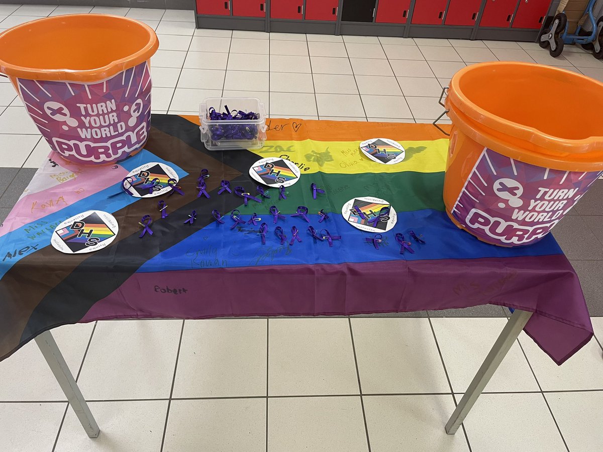What amazing Purple Friday <a href="/drumchapelhigh/">Drumchapel High</a> 💜🎉 Almost 100 pupils took part in our 5K competition! With ribbon selling and lots of purple seen all over the school 🥰 Watch this space to see which amazing young person won the comp! 🏆
