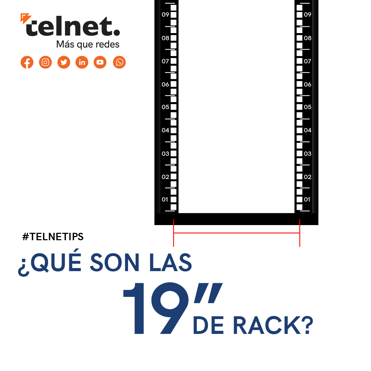 telnetron's tweet photo. Las 19" que especifica el estándar para los rieles de un gabinete o bastidor, se mide del centro del agujero de un lado al centro de su equivalente en el otro lado.
#TelNetip #TelNet #TelNetron #Telecom #Redes #Estandares #Profesional #Calidad #Panduit #APC #CATCOM #ANSI #TIA https://t.co/j3KYOFwVHZ