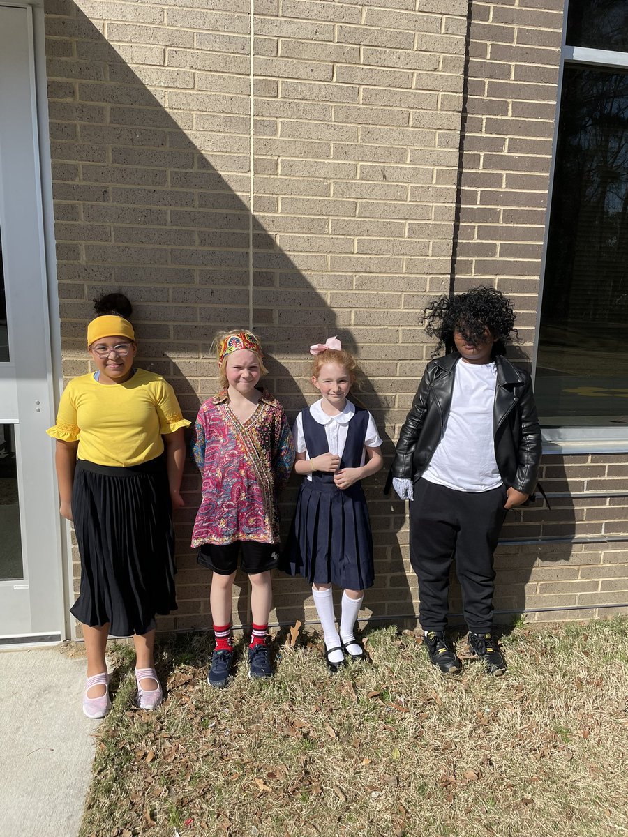 Shirley, Jimi, Ruby and Michael showed up for the #WaxMuseum today! @ConnMagnet #BlackHistory