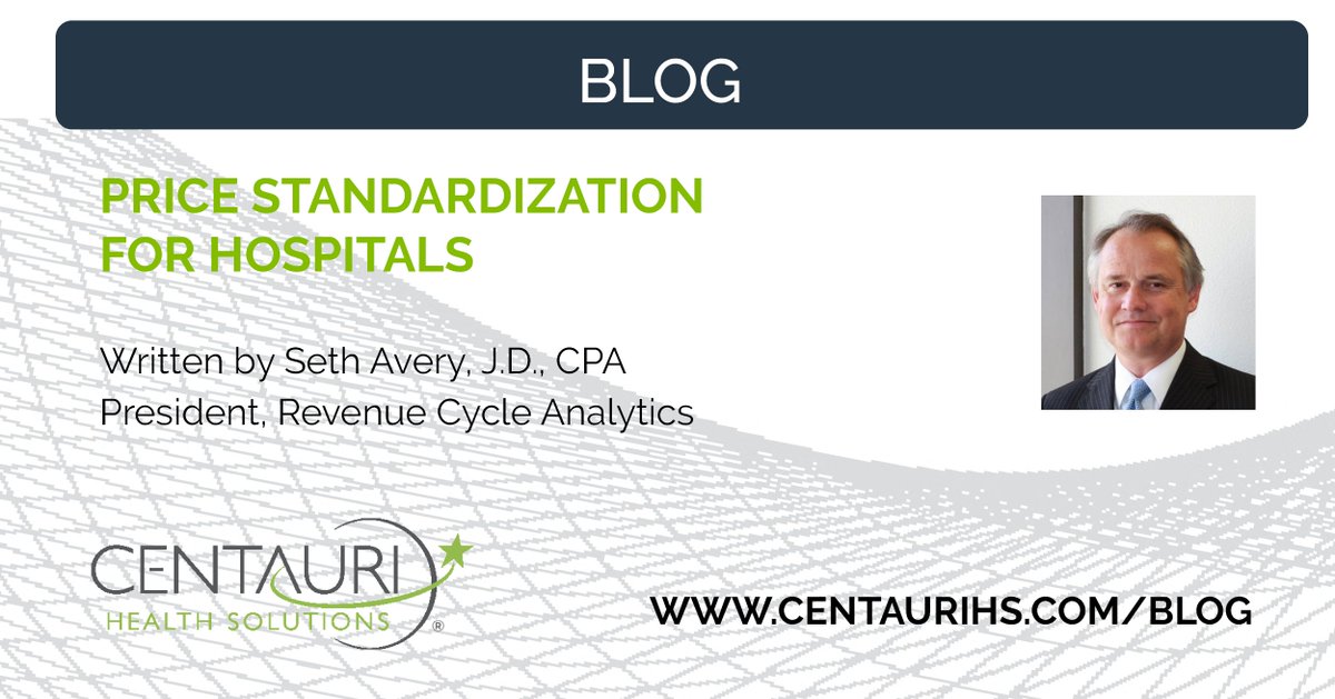 Hospitals have a rational interest in standardizing prices across facilities, which has intensified with new #pricetransparency requirements. Seth Avery's latest blog discusses the two greatest challenges to price standardization: lnkd.in/ggTnS93x #revenuecyclemanagement