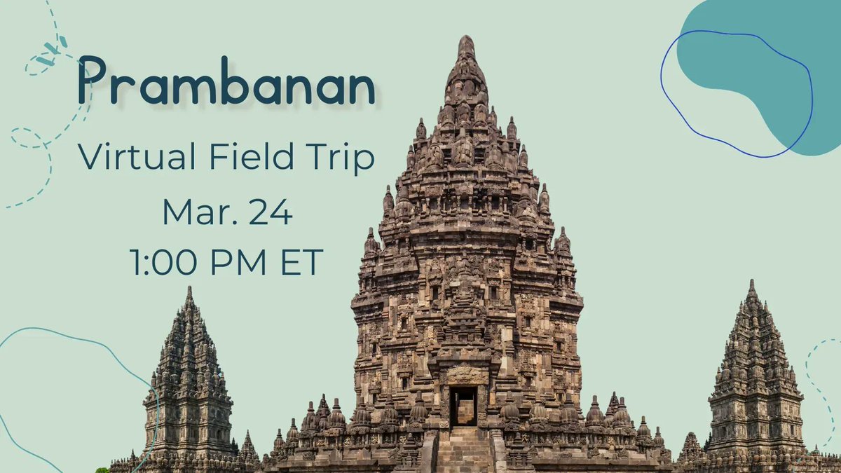 learnATW's tweet image. MAR 24 | Join the #GEOshow and visit Prambanan Temple in Indonesia on this #virtualfieldtrip! #MNedchat #1stchat #worldgeochat | Register buff.ly/3WXmfYJ