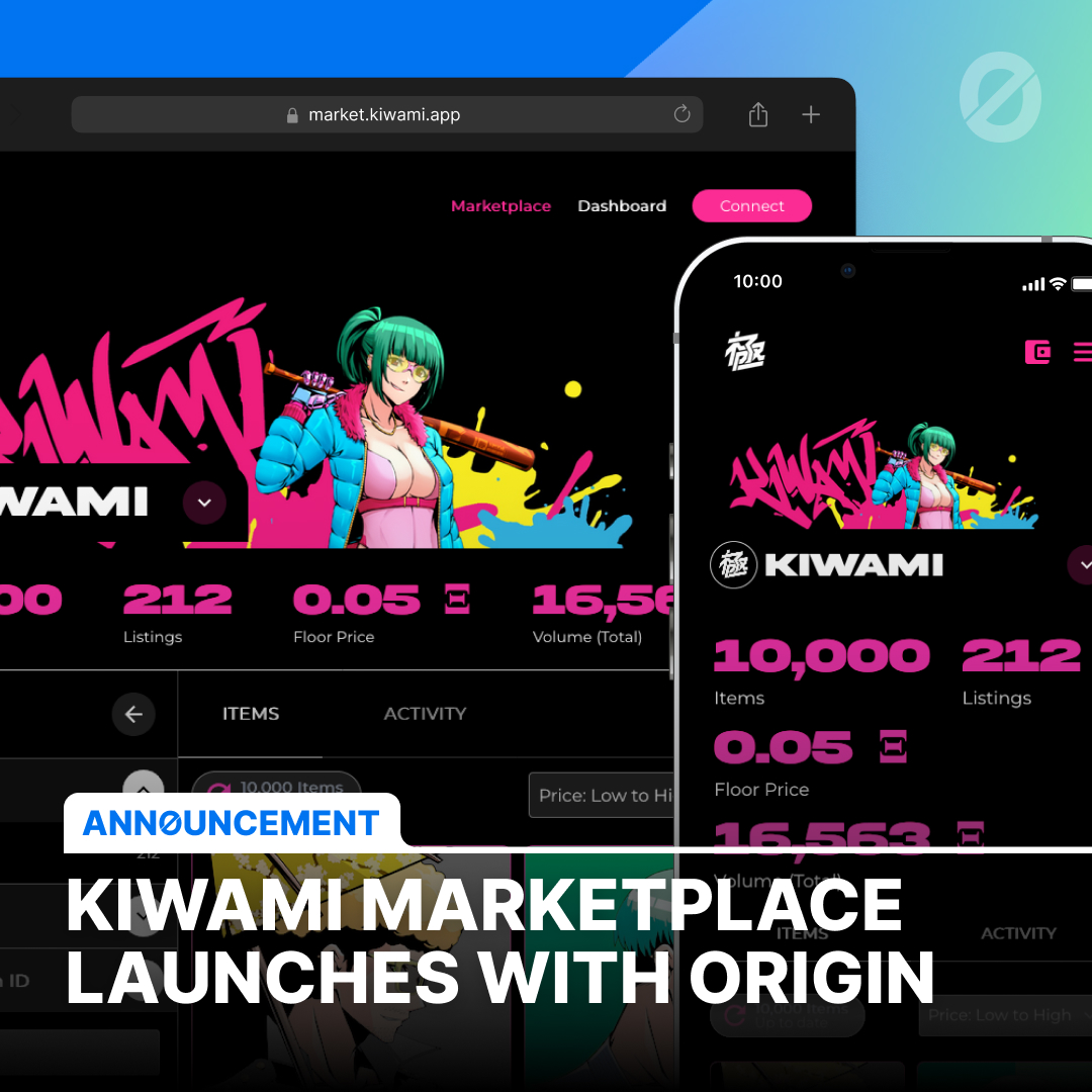 OriginProtocol's tweet photo. We are excited to share that the @KiwamiNFT marketplace is officially LIVE on Origin Story! 🚀
Visit now 👉 https://t.co/SfXb6pQQt1 🛍️ https://t.co/64s3GVmsrO