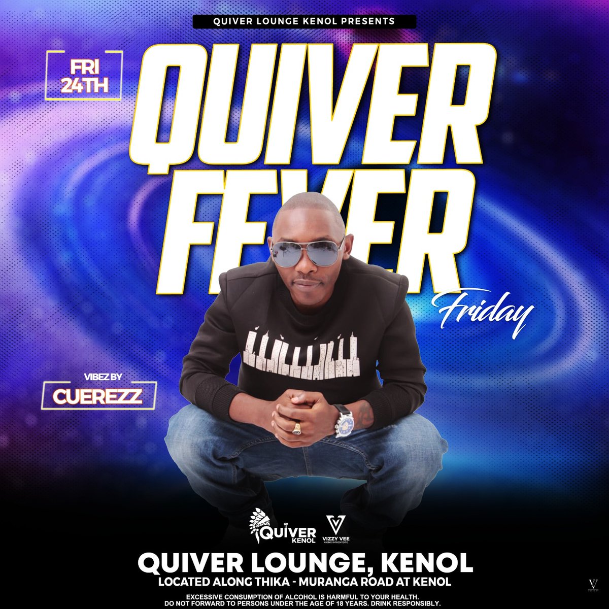 cuerezz's tweet photo. The Quiver fever tonight at Quiver Lounge Kenol, let's link up #twendekenol https://t.co/99ClXTqera