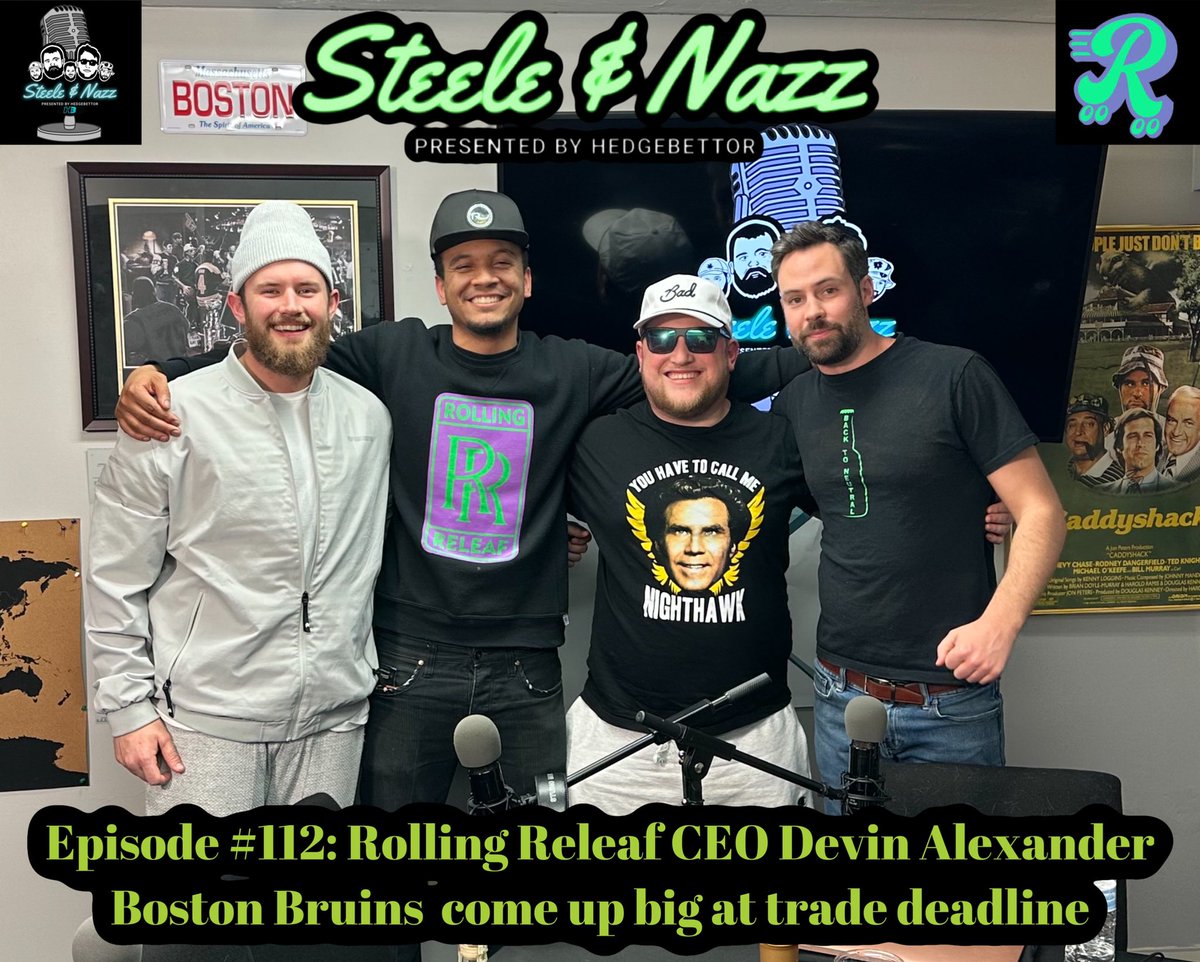 🚨 🚨 NEW EPISODE ALERT 🚨 🚨 
Ep. 112 - CEO/Co-Founder of @Rolling_Releaf @DevAlexander22 

Post Interview Menu
- @NHLBruins make big trade at deadline
- @jaytatum0 wins ASG MVP
- Fury vs. @jakepaul Preview
- And more!

WATCH NOW ⬇️ 
podcasts.apple.com/us/podcast/the…