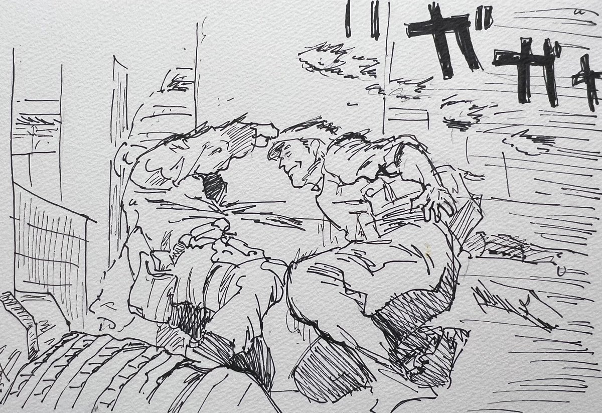 純正落書きは酒飲みながら描いたのしかあんまり無い #アナログ絵で魅せてみよ 