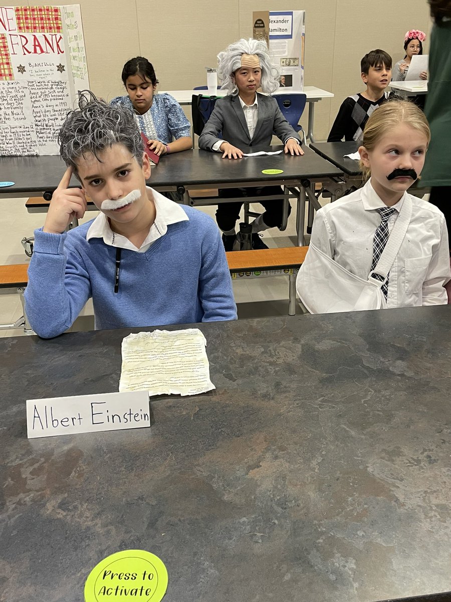 MrsBrond's tweet photo. 5th grade is so proud of our #bcpsmyview Unit 3 projects! Check out some photos from our living museum! https://t.co/Sz3nBYJ5qm