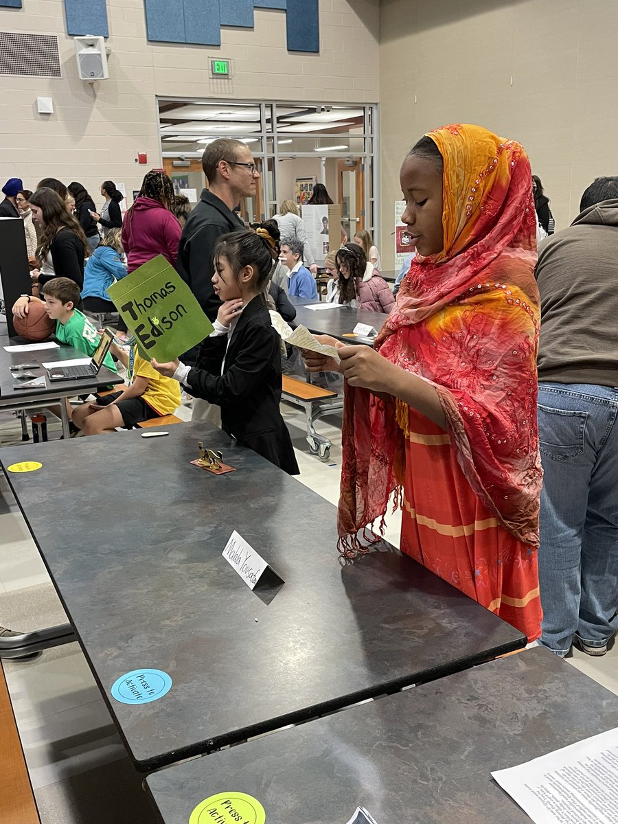 MrsBrond's tweet photo. 5th grade is so proud of our #bcpsmyview Unit 3 projects! Check out some photos from our living museum! https://t.co/Sz3nBYJ5qm