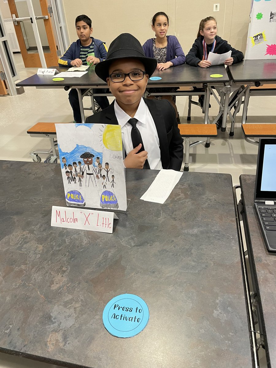 MrsBrond's tweet photo. 5th grade is so proud of our #bcpsmyview Unit 3 projects! Check out some photos from our living museum! https://t.co/Sz3nBYJ5qm