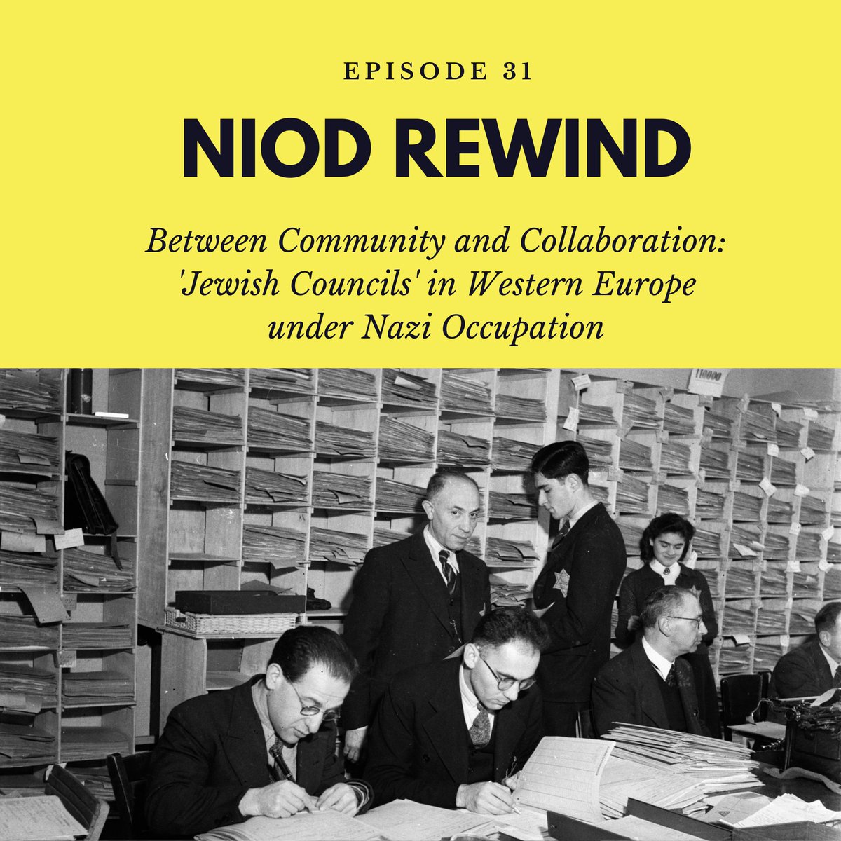 #PODCAST | In this episode @annevanmourik speaks with <a href="/LaurienVastenh1/">Laurien Vastenhout</a> about her new book ‘Between Community and Collaboration: “Jewish Councils” in Western Europe under Nazi Occupation’ (<a href="/CambridgeUP/">Cambridge University Press</a>).  

🎧 Listen here or in your favorite podcast app: ow.ly/eRn850N206x