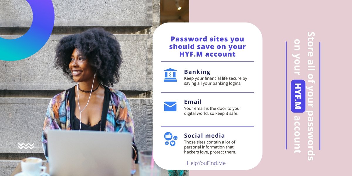 HelpYouFindMe's tweet image. Are you bad at remembering passwords? #HelpYouFindMe will also have your back on this! Our platform is also designed to store your passwords and access them with your own keys whenever you want. 😌💻