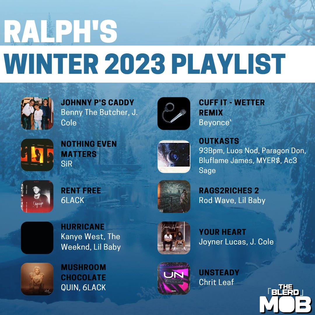 theblerdmob's tweet photo. Winter has come! Check out Phoop, Ryun and Ralph's Winter 2023 music playlists! ๐ฅ๐ต
Comment down below and let us know which songs are on your playlist! ๐
Let us know which songs are on your playlist! ๐
#jointhemobnerds #music #songs #rap #rnb #soul #pop #hhiphop #dance https://t.co/o1nlhr4ryB