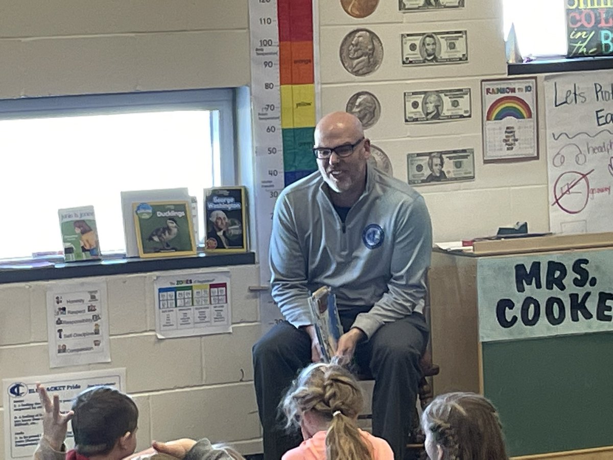 We were thrilled to have our <a href="/ISD911/">Cambridge-Isanti Schools</a> superintendent <a href="/38rudy/">Dr. Nate Rudolph</a> read to our first grade STEAM classroom as part of our Guest Reader Program for I Love to Read Month! #reading #literacy #guestreader