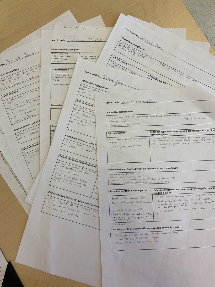 MmeBedarf's tweet photo. First day analyzing war records or WWI soldiers. Such great learning!
Thanks for the idea Ms. Iorio!!
#DCDSBExcellence
@notredame_css https://t.co/Qt51i6Z0sO