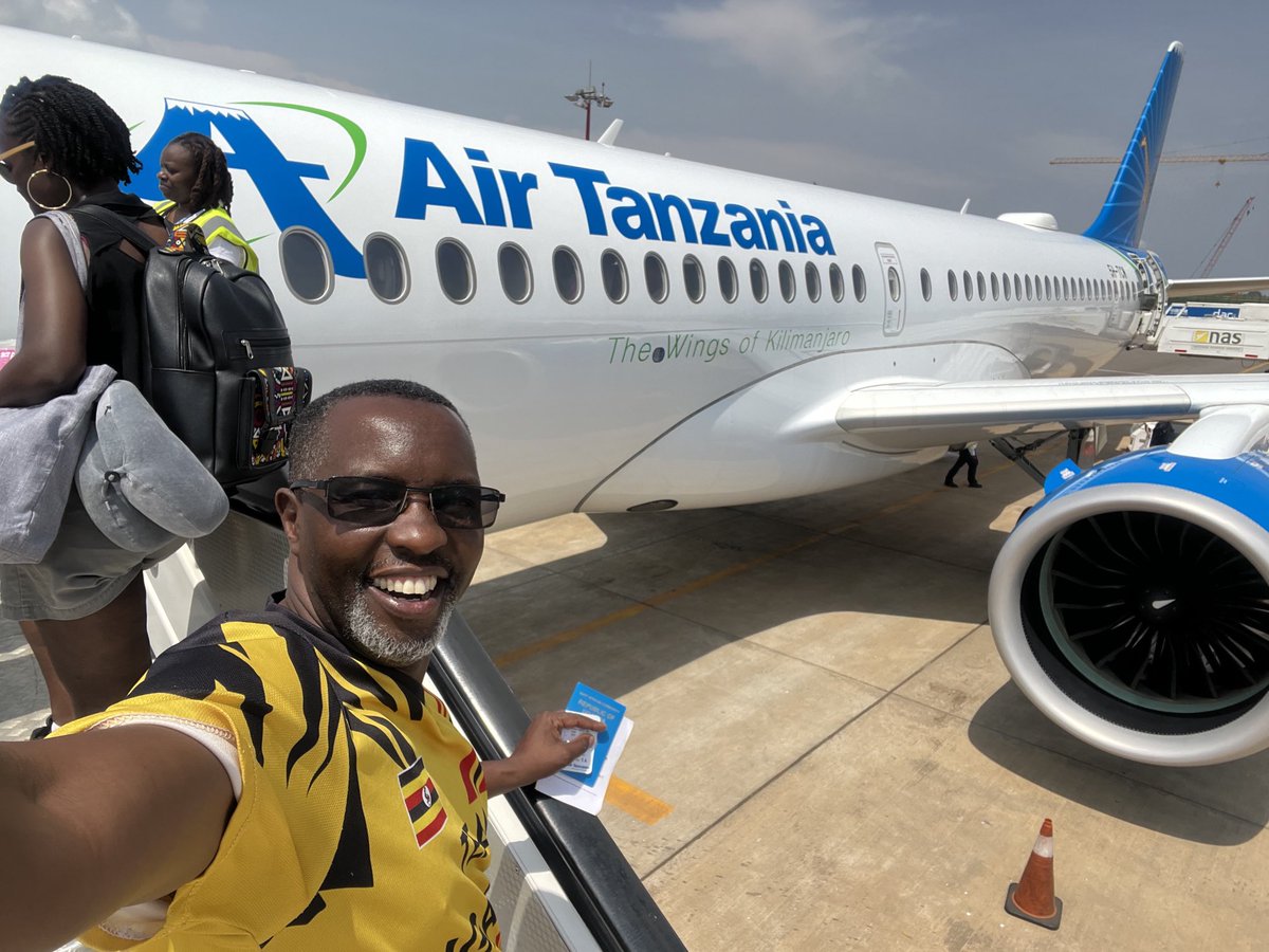 wekesa_amos's tweet photo. Air Tanzania Thread! 

At the counter at Entebbe airport today, a gentleman called Mwesigwa says air Tanzania has upgraded you to Business class!

Am like no, I don’t do business class short flights, even long ones, it must make business sense for me to do so. https://t.co/xFil5GRDWy
