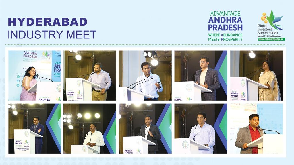 #APGIS2023

The #AndhraPradesh delegation completed the final #IndustryMeet today in #Hyderabad leading up to the #APGlobalInvestorsSummit on March 3 & 4 at #Visakhapatnam.

#InvestInAndhra
#InvestInAP
#Bengaluru 
#Chennai