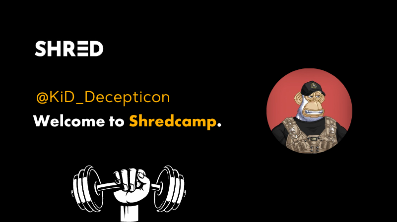 WheyCoin's tweet photo. Welcome @KiD_Decepticon.

Your 8 week Shredcamp journey awaits.

Fuck it we Shred💪 https://t.co/CDMl1BF0WS