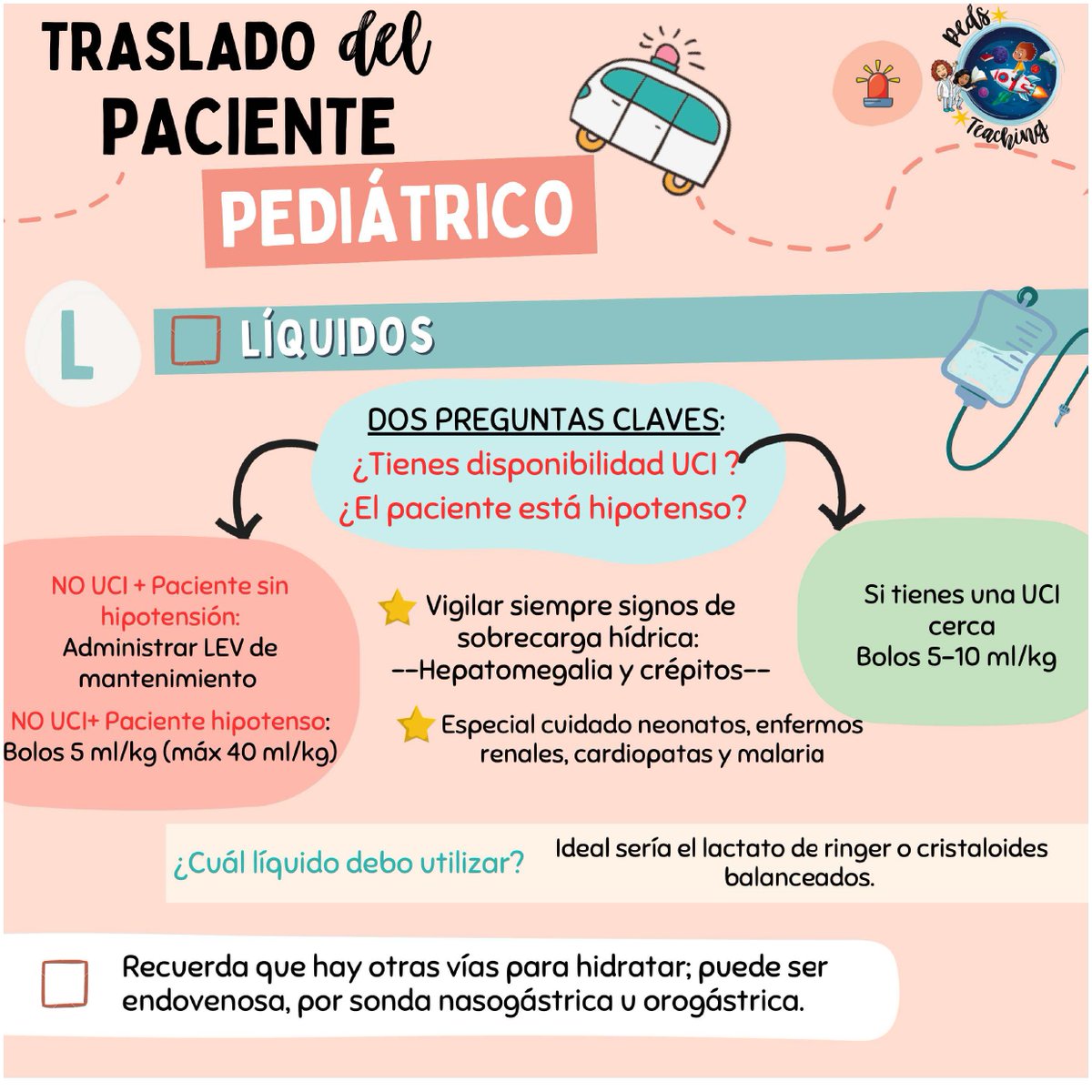 ¡Información de interés para el pediatra!

Entérate cómo debe ser el trasporte seguro de los pacientes pediátricos desde niveles de atención de menor complejidad.