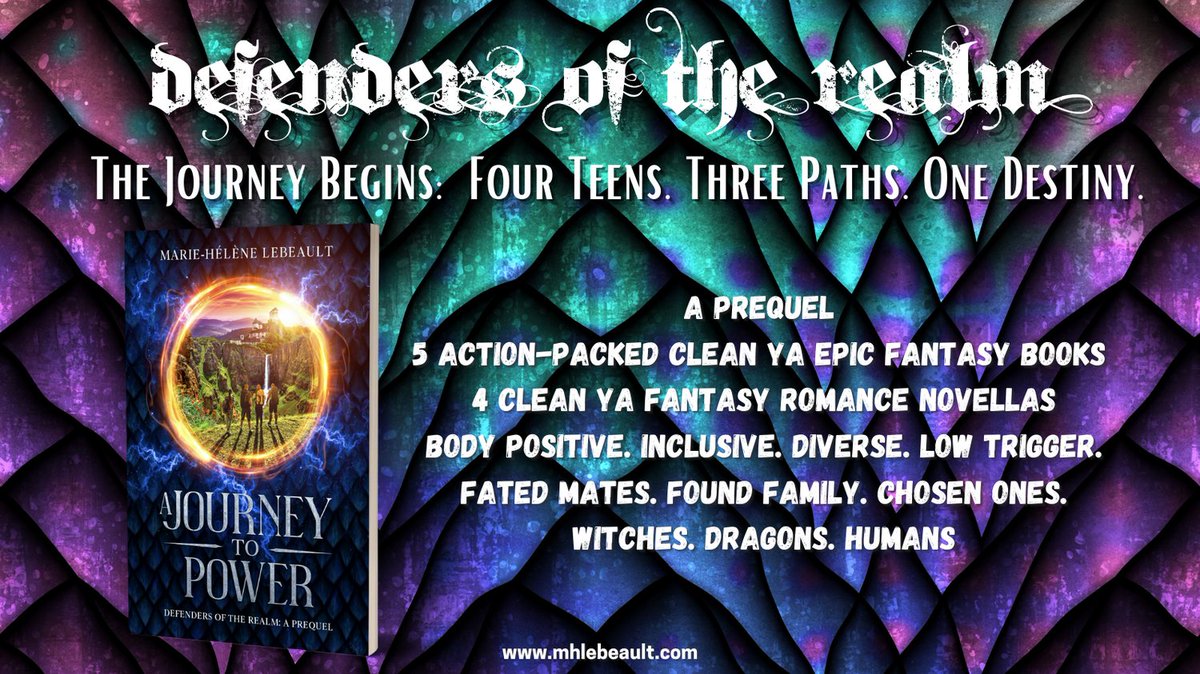 mhlebeault's tweet photo. A Journey to Power (Defenders of the Realm: Prequel)
https://t.co/mxah8U7XoP
A Clean YA Epic Fantasy
 #epicfantasy #yafantasy #cleanfantasy #witches #dragons #queer #diverse #inclusive #Yafiction #defendersoftherealm #mhlebeault #nospice #fantasybooks #readerscommunity https://t.co/5bzx9jTOqh
