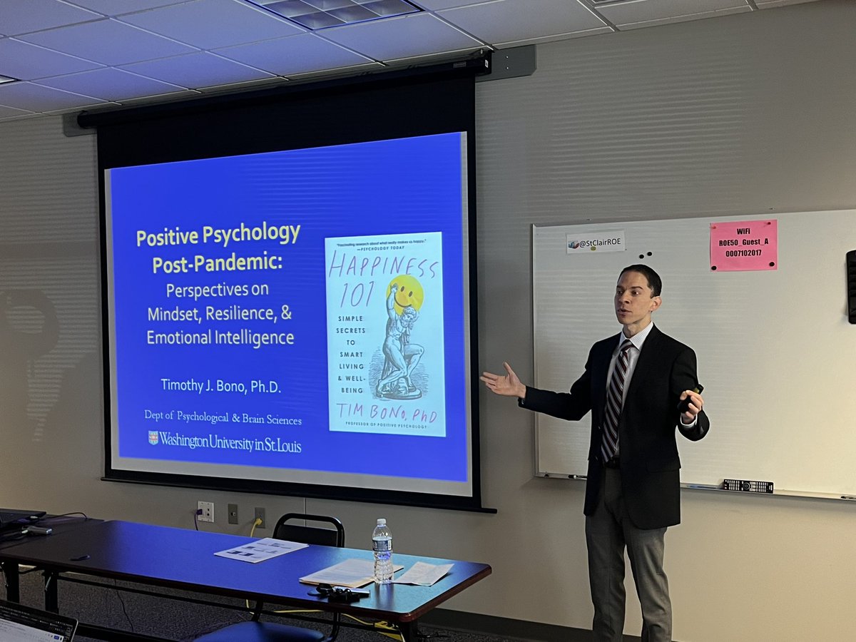 StClairROE's tweet image. A positively great Friday with @TimJBono 
Congratulations to our book winners!
#positivepsychology
#happiness101
#roe50ignites