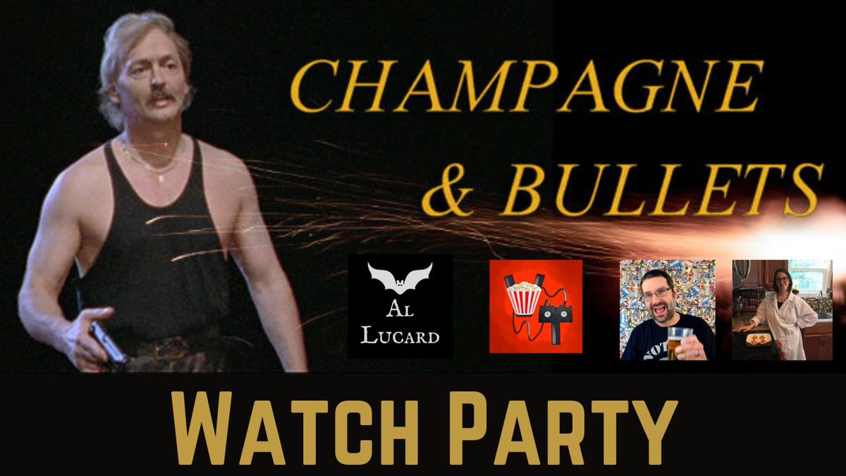 This Sunday 3pm EST / 8pm GMT - The Biggest Little Watch Party Ever Made as <a href="/gpackham/">Video Tasties</a>, <a href="/ActionSmacked/">Joey V.</a> , <a href="/DrVSnax/">Dr V</a> and I will Shimmy Slide into Champagne and Bullets!

Link: youtube.com/live/-AqPFgwQt…

#champagneandbullets #geteven #roadtorevenge #johndehart #shimmyslide #watchparty
