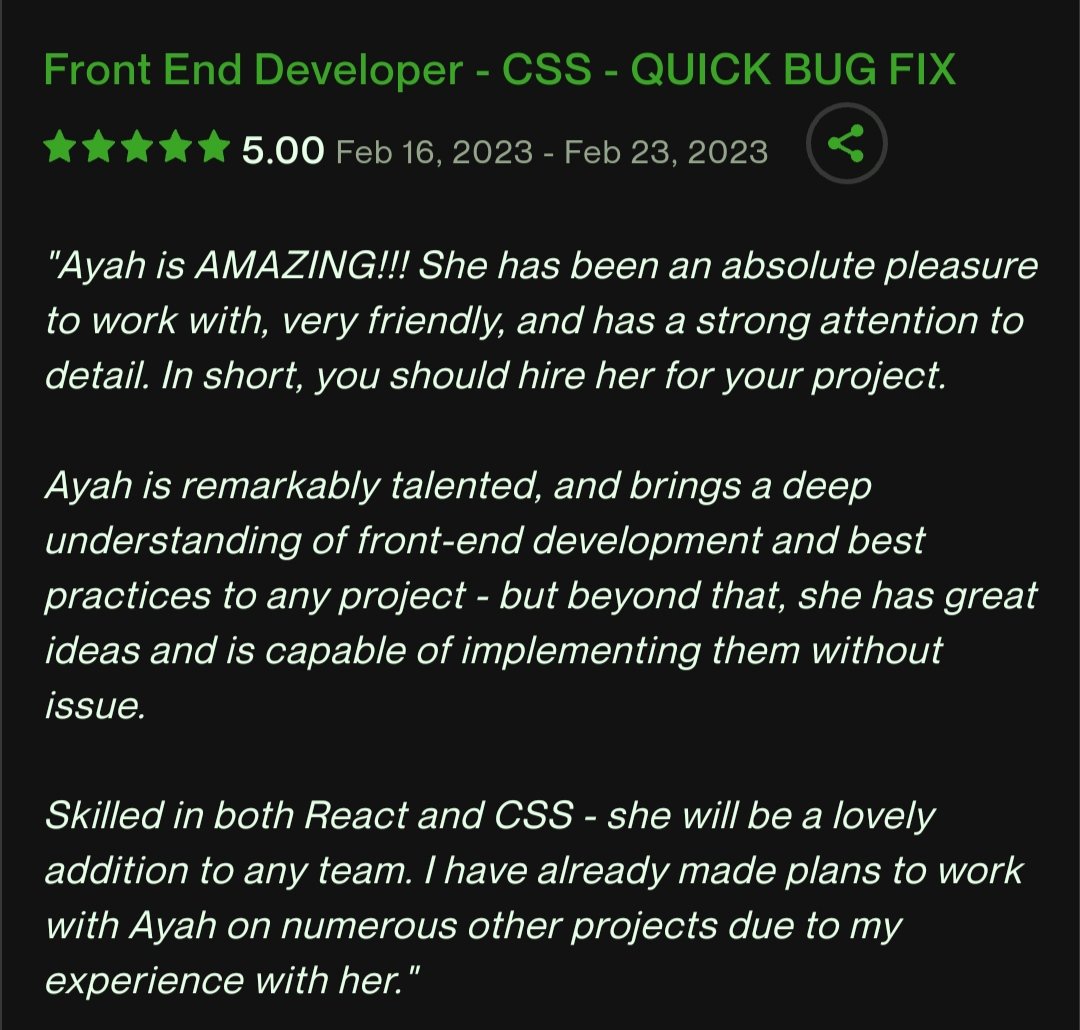 الحمدلله❤
So proud 😌🎉
<a href="/Upwork/">Upwork</a> 
#upwork #freelancer #reactjs #FrontEndDeveloper