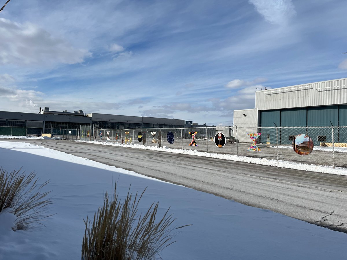 In case you missed it, the #PerimeterProject was launched earlier this month outside of Bay 12 in #TheHangarDistrict !

Curious to see the art for yourself? Head over to Bay 12 (Across from 95 Garratt Blvd) and check out the Perimeter Project onsite.
instagram.com/p/CpDRzx4r68_/