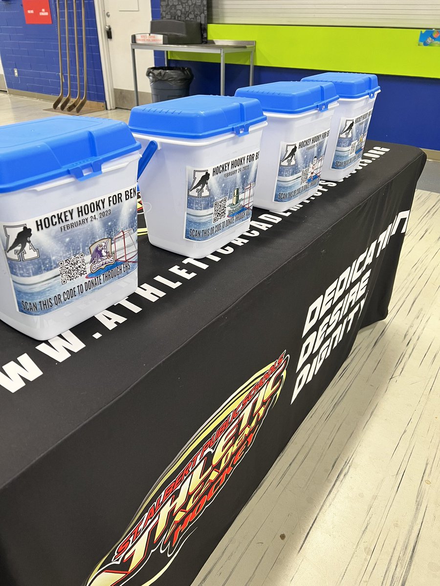Athletic Academy Hockey (@a_academyhockey) on Twitter photo Hockey Hooky for Ben is ready to go at the rink today! Support a great cause @BenStelterFund <a href="/ronald_harvey/">Ronald Harvey School</a> <a href="/LoisHoleSchool/">Lois E. Hole School</a> <a href="/WDCuts/">W.D. Cuts School</a> #Hillgrove #HockeyHookyforBen Hockey Hooky for Ben is ready to go at the rink today! Support a great cause @BenStelterFund <a href="/ronald_harvey/">Ronald Harvey School</a> <a href="/LoisHoleSchool/">Lois E. Hole School</a> <a href="/WDCuts/">W.D. Cuts School</a> #Hillgrove #HockeyHookyforBen