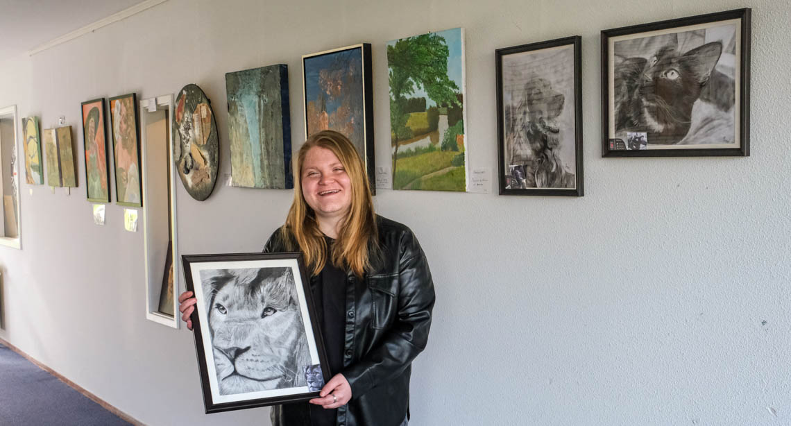 Tekeningen jonge kunstenaar te zien in De Esrank, zie ditispeize.nl/2023/02/pracht…