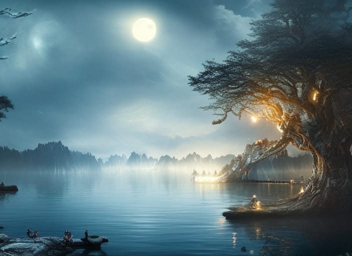 "Moonlight Lake - made with @NightCafeStudio 

creator.nightcafe.studio/creation/dRqyq…

#aiart #nightcafe #digitalart