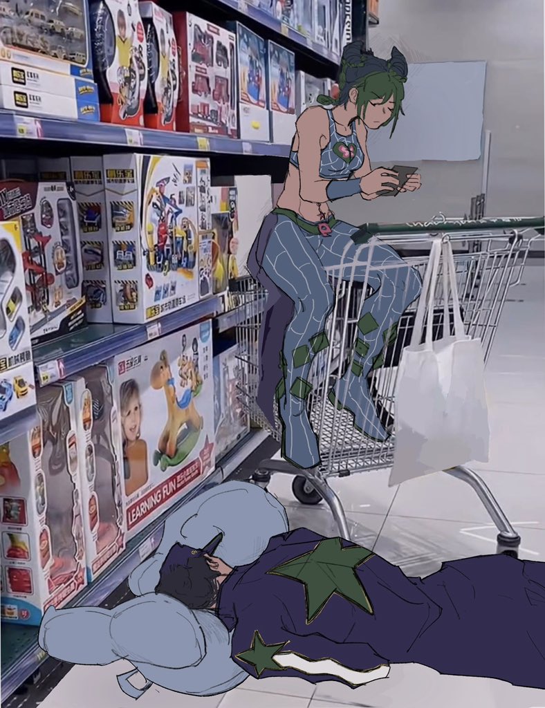 Rayflosy's tweet photo. 改图 #jjba #オラ親子 #空条徐倫  #空条承太郎 https://t.co/ySPh8WoU3O