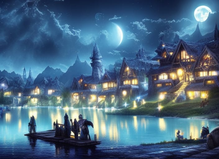 "Moonlight Village - made with @NightCafeStudio 

creator.nightcafe.studio/creation/yI4Wl…

#aiart #nightcafe #digitalart