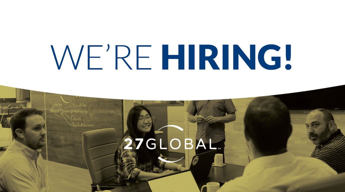 27Global's tweet image. Are you a Data Engineer looking to help clients solve their data dilemmas? If so, we&apos;re looking for you to help our clients establish a data strategy and implement data management solutions. bit.ly/3ENRrTw

#BigData #BigDataAnalytics #ModernDataManagement #DataManagement