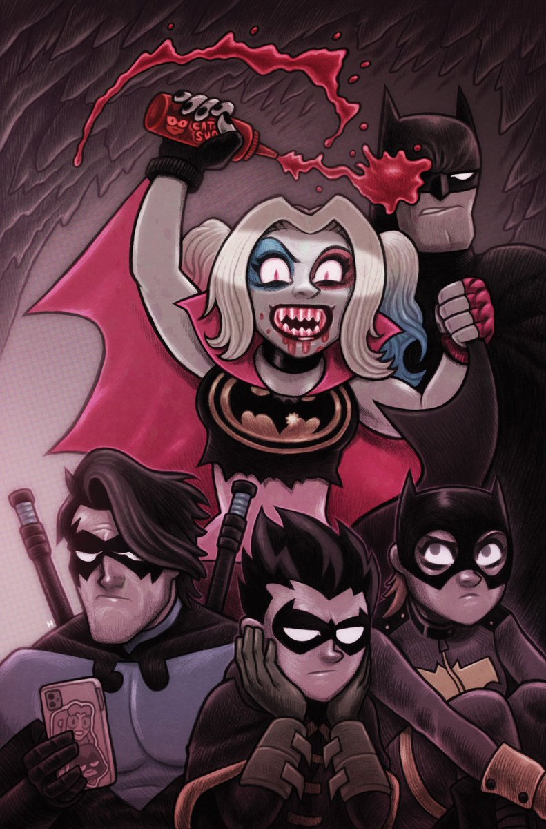 comfortGCS's tweet photo. — 'Harley Quinn: The Animated Series: Legion of Bats! #5' variant by Dan Hipp https://t.co/lOrvZsqGJQ