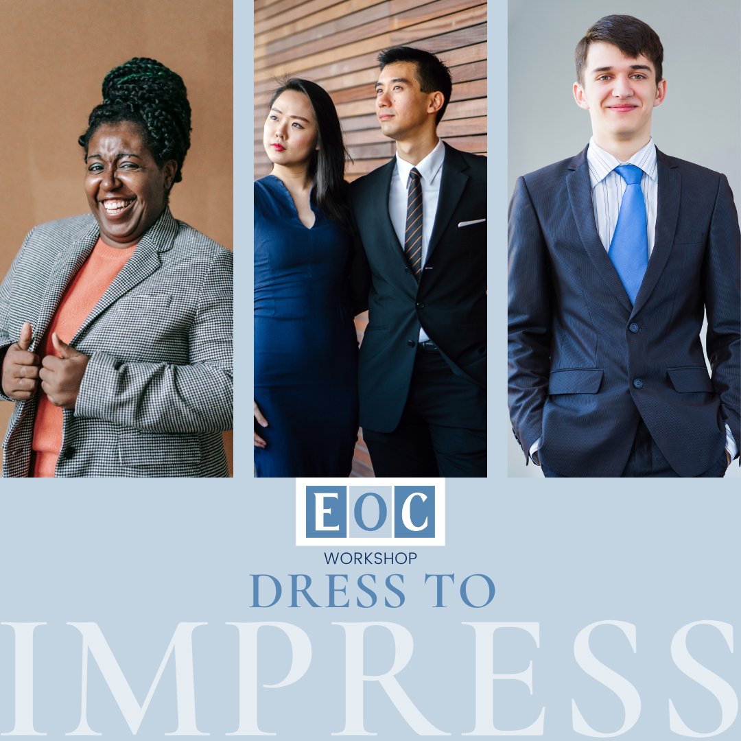 Baruch_EOC's tweet photo. A big part of first impression is how you present yourself. So what do you wear to a networking event? Or an interview?

Join us on March 8th at 5 pm and learn how to dress to impress with Reginald Ferguson. 

Click here to register and save your spot - https://t.co/AMSs2AD0i1 https://t.co/ixrQTVWkwz