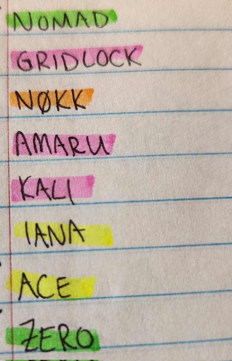 OfficialCeymone's tweet photo. Little sneak peek of my notes while testing gadget interactions for my Everything Coming video. Can you guess the color coding? 🤭 #siege #commandingforce https://t.co/73wJMJjdX0