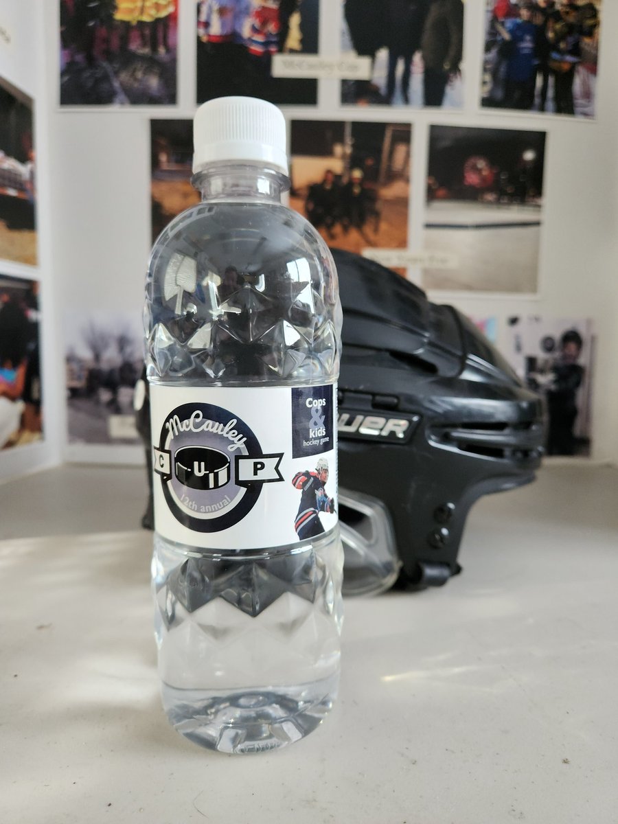 Thank you to Artic Chiller water for donating these beautiful water bottles for the 12th annual McCauley cup this Saturday 1-4pm. #articchiller #ouryeg #community  @EFCL @JanisIrwin @edmonton_anne @edmontonpolice @SportCentral_AB @EdmontonOilers @edmontonoilers @Oil_Foundation