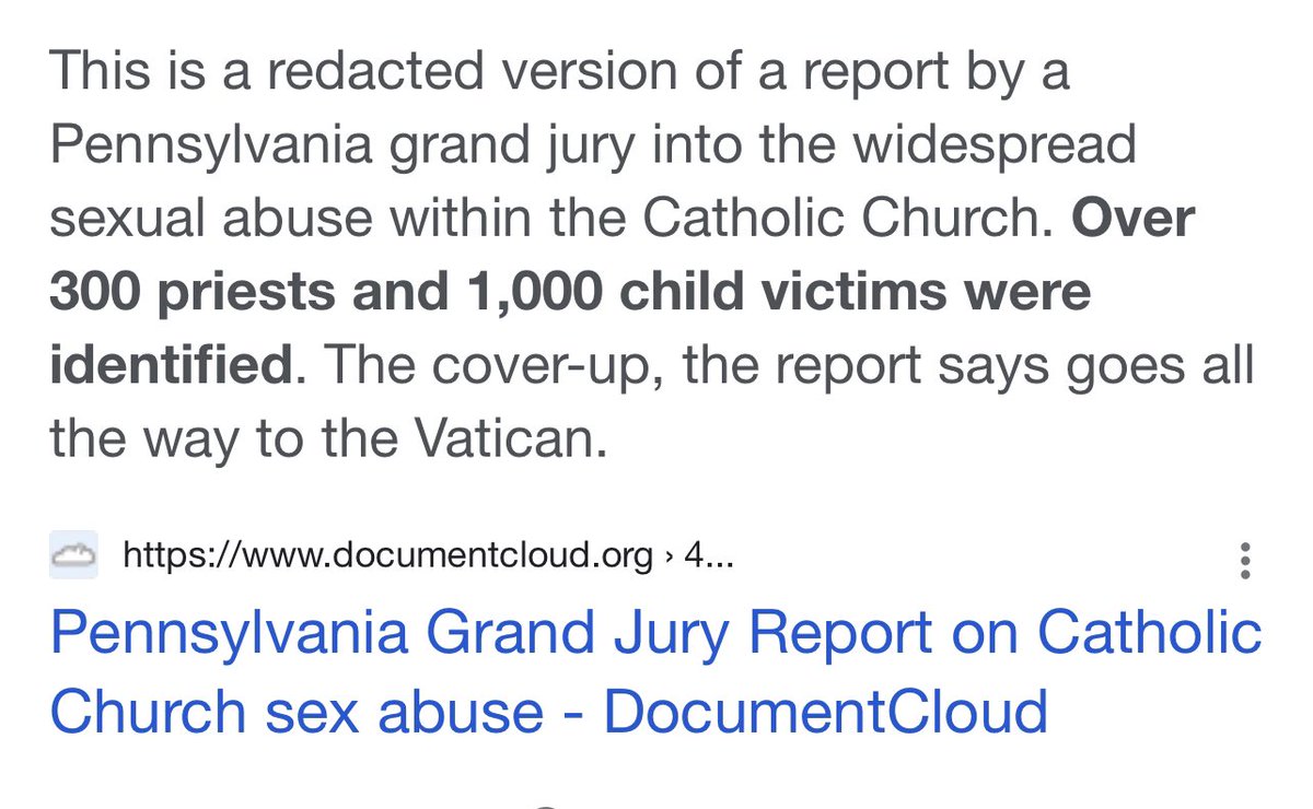 kgals54's tweet photo. @FunyunsFighter @PlanetAmerica @Scholar_Visari @shawnpisteySC @libsoftiktok We don’t have an accurate priest pedo count because it gets covered up and then they get a vacation to the Vatican.

Also, that’s not a source. That’s just horseshit. https://t.co/XVrOolyxE2