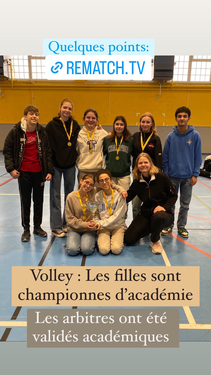 as_lyceeCdg's tweet photo. L’équipe fille du lycée CDG Dijon est championne d’académie en volley 4x4 devant la Saône et Loire, l’Yonne et la Nièvre à Autun. @lycCDGDijon @UNSSdijon @UNSS21 #asvolleydijon https://t.co/b8L6iiwCwZ