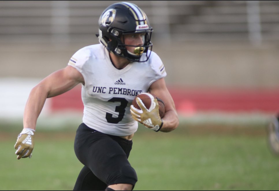 #AGTG Blessed to receive a offer from UNCP <a href="/Coach_Denson863/">TJ Denson</a> <a href="/CoachKstew/">Coach Stewart</a> <a href="/CoachGriffin07/">Coach Griffin</a> <a href="/ChoquetteMitch/">Mitch Choquette</a> <a href="/GradyMorrell/">Grady Morrell "Coach G"</a> <a href="/H2_Recruiting/">Hasani (H2) | Football Recruiting</a> <a href="/polk_way/">PolkWay</a> <a href="/DemetricDWarren/">Demetric D. Warren</a> @oneway7on7