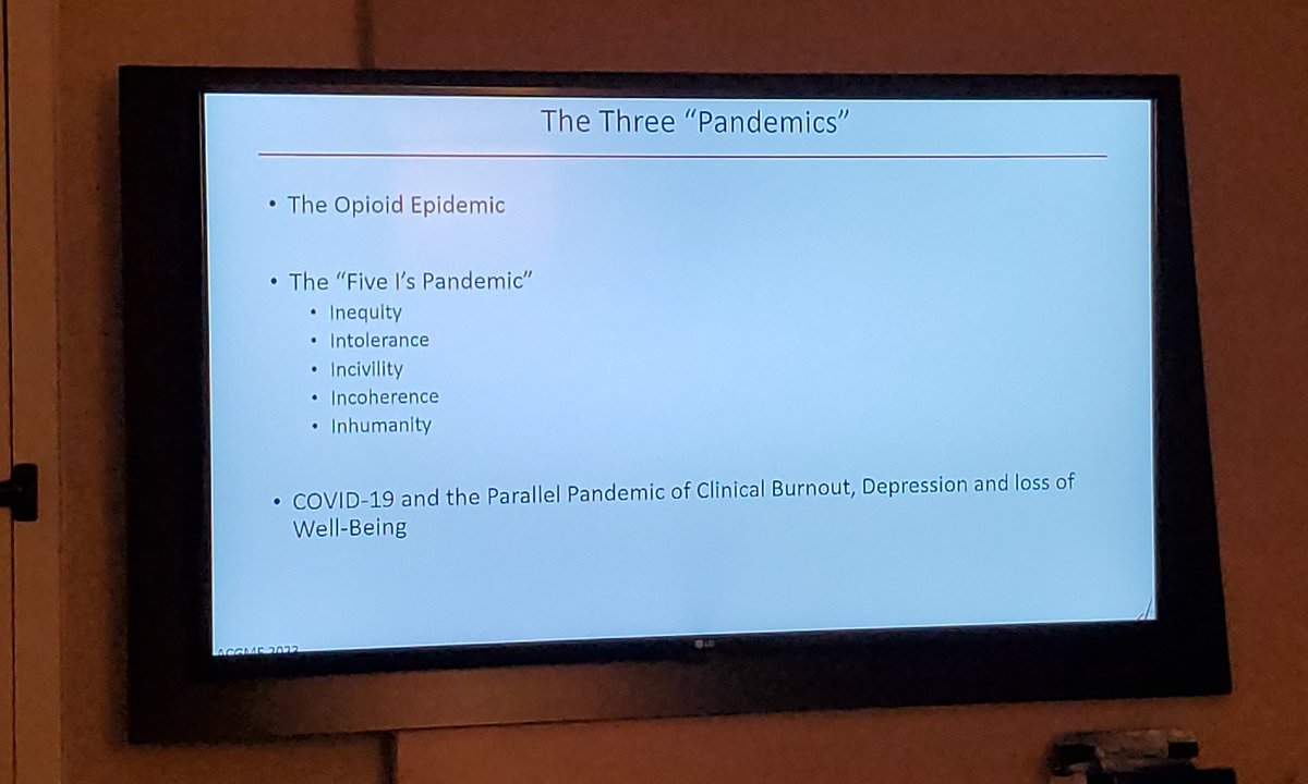 #ACGME President and CEO Dr. Thomas J. Nasca exploring the 3 Pandemics was inspiring. So what can we do to continue making #MeaningInMedicine ? #ACGME2023