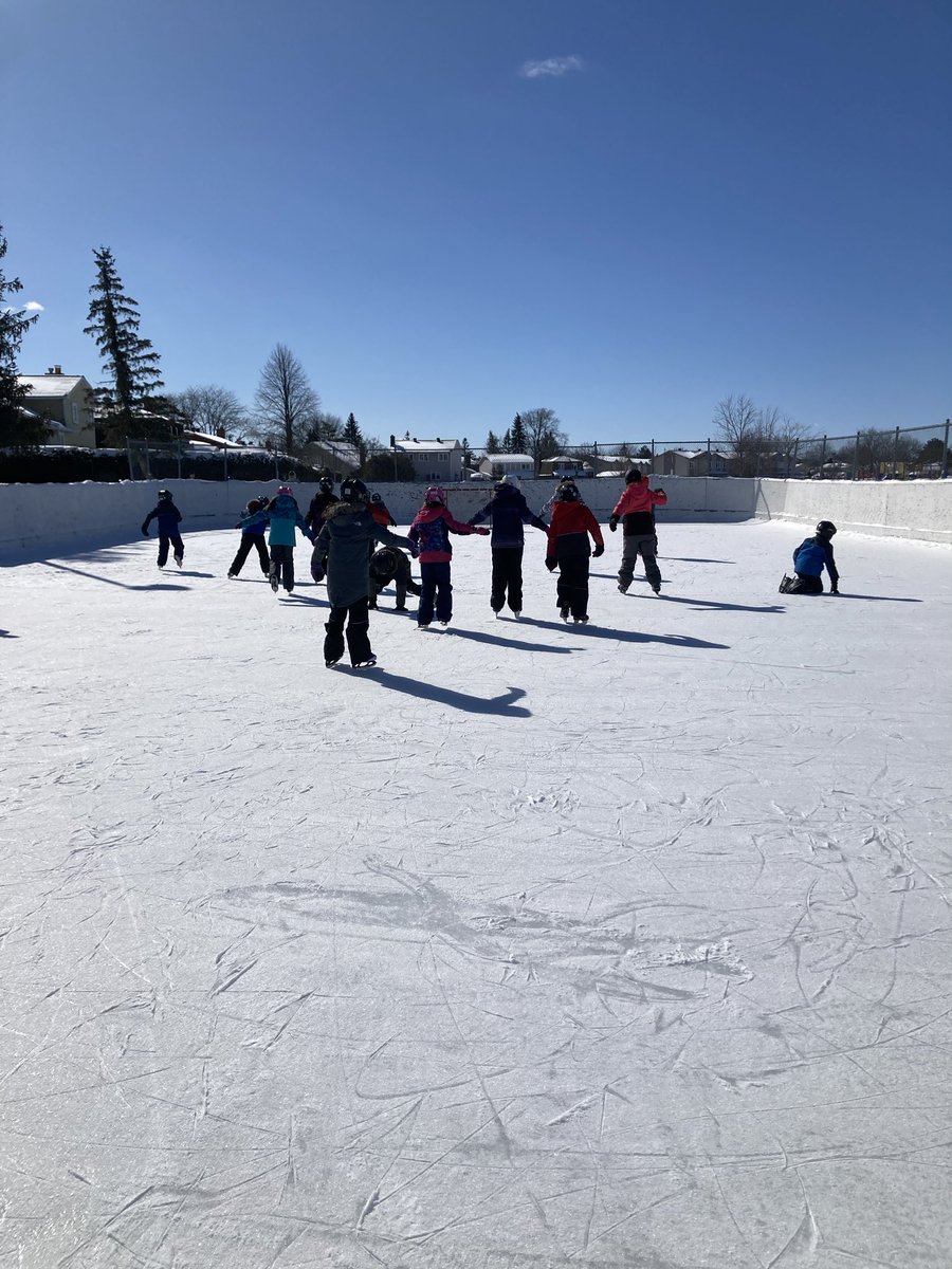 It’s a beautiful winter day for a class skate! #ocsbJoy