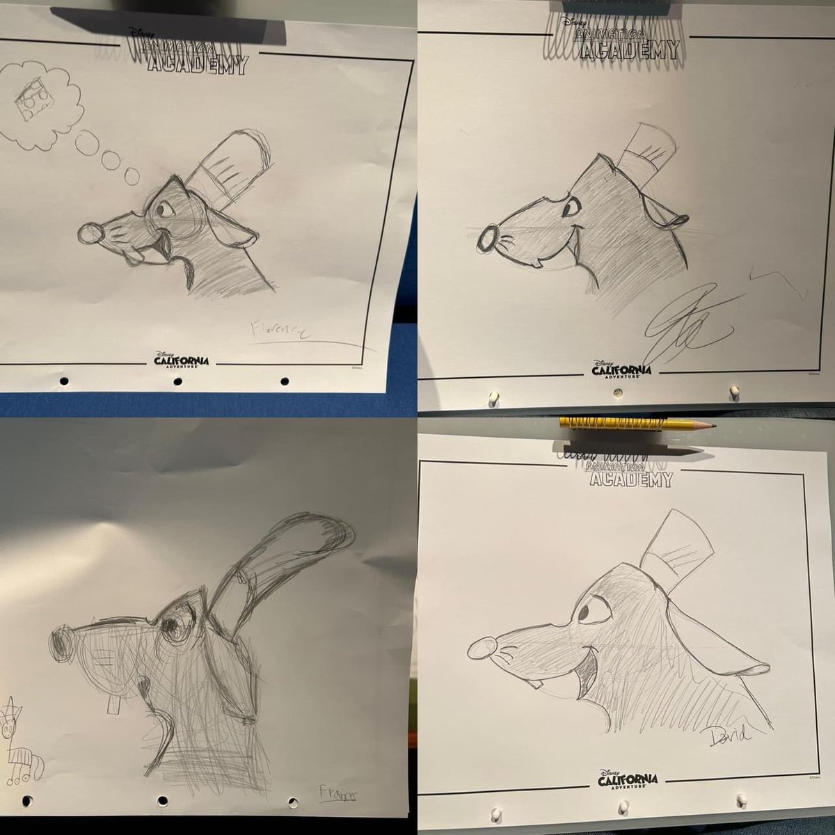 You might see lots of these but I’m a proud papa <a href="/pattonoswalt/">Patton Oswalt</a> top left by daughter age 8, bottom left by daughter age 5 <a href="/EsteGriffith/">Este Griffith</a>