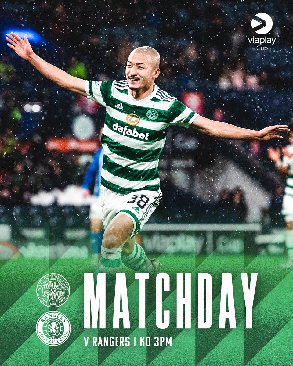🟢 League Cup Final Matchday! ⚪️

🆚 Rangers
🏆 #ViaplayCup Final
⌚ 3pm
🏟️ Hampden Park
💻 Live on <a href="/CelticTV/">Celtic TV</a> (exc. UK &amp; IRE)
📺 Live on @ViaplaySportsUK 

#CELRAN | #COYBIG🍀