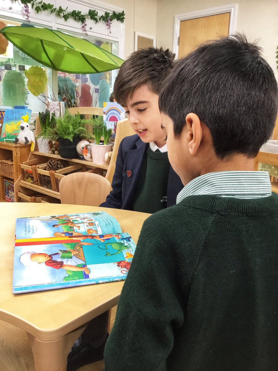 KESPreparatory's tweet photo. #StroudEY had their Year 6 reading buddies visit them today. They read stories, played together and strengthened their friendships. Both our Early Years children and the Year 6 children get so much from this time together. These relationships are incredibly special. #StroudSchool https://t.co/hzBW6vXjFK
