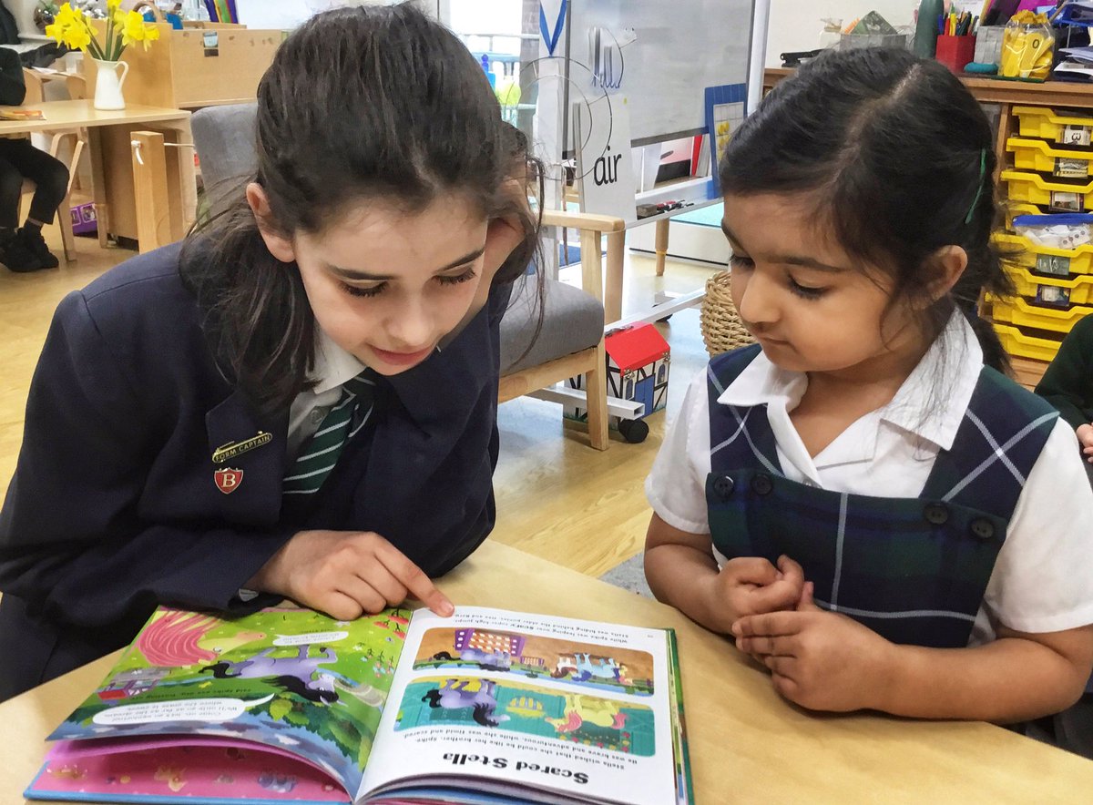 KESPreparatory's tweet photo. #StroudEY had their Year 6 reading buddies visit them today. They read stories, played together and strengthened their friendships. Both our Early Years children and the Year 6 children get so much from this time together. These relationships are incredibly special. #StroudSchool https://t.co/hzBW6vXjFK